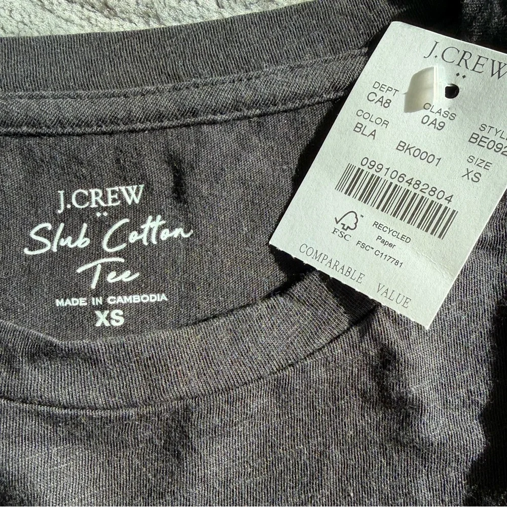 J.Crew Women’s Slub Cotton Tee - XS - Picture 1 of 7